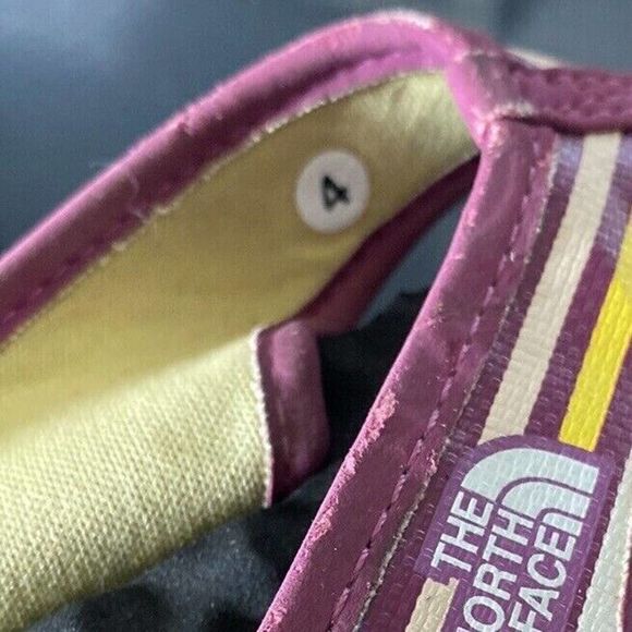 The North Face Base Camp Sandals Women's 4 Black Flip Flop Purple Slides Thong - Picture 7 of 7